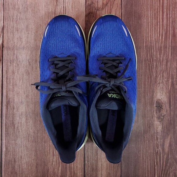 *READ* Hoka One One Clifton 8 Mens Size 10.5 D Running Shoes Blue 1119393 DBOS - Picture 8 of 15